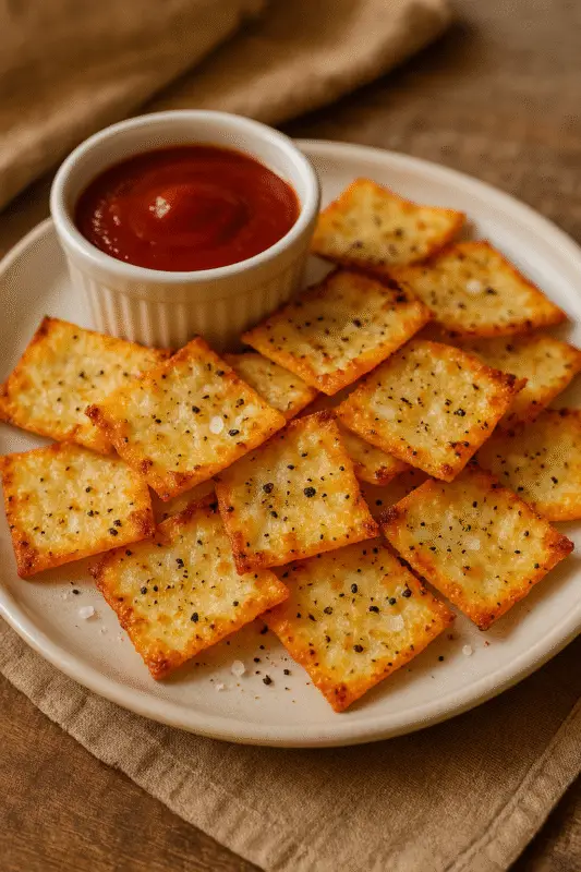 Cottage cheese chips