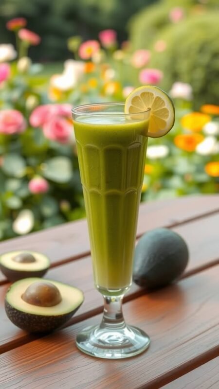 smoothie-Avocado-Agave Syrup-Cashew Butter