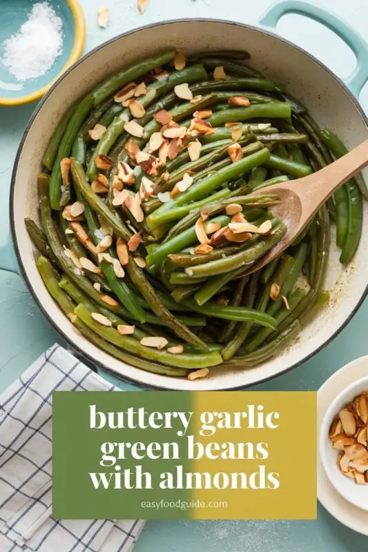 Buttery Garlic Green Beans with Almonds