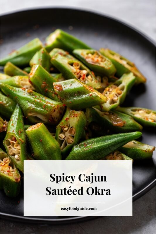 Spicy Cajun Sautéed Okra with bold flavors