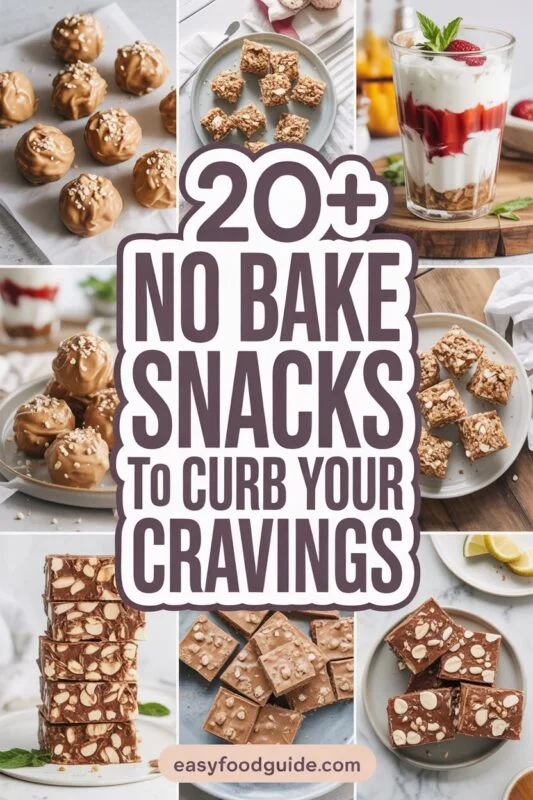 20+ Simple Easy No Bake Snacks