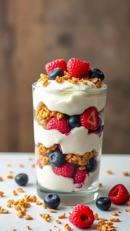Greek Yogurt and Berry Parfait