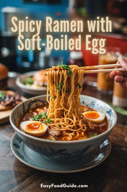 ramen-egg-01 Spicy Ramen with Soft-Boiled Egg