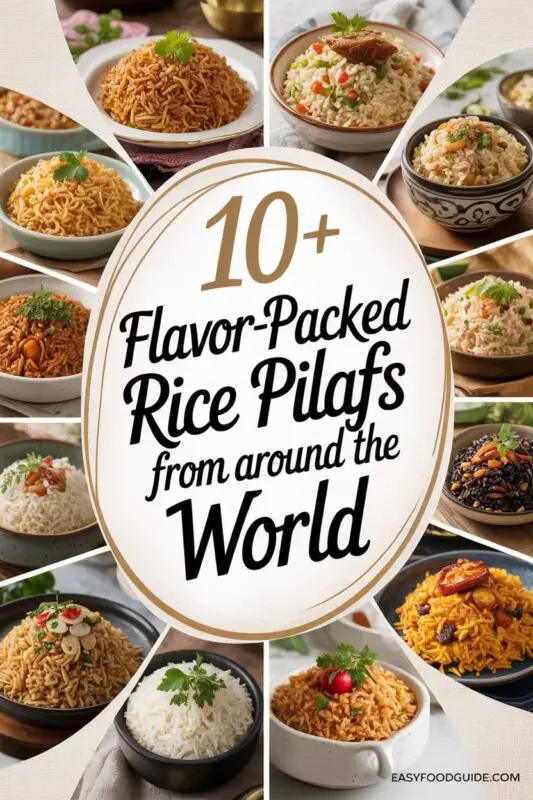 10+ Flavor Packed rice Pilafs from around the world