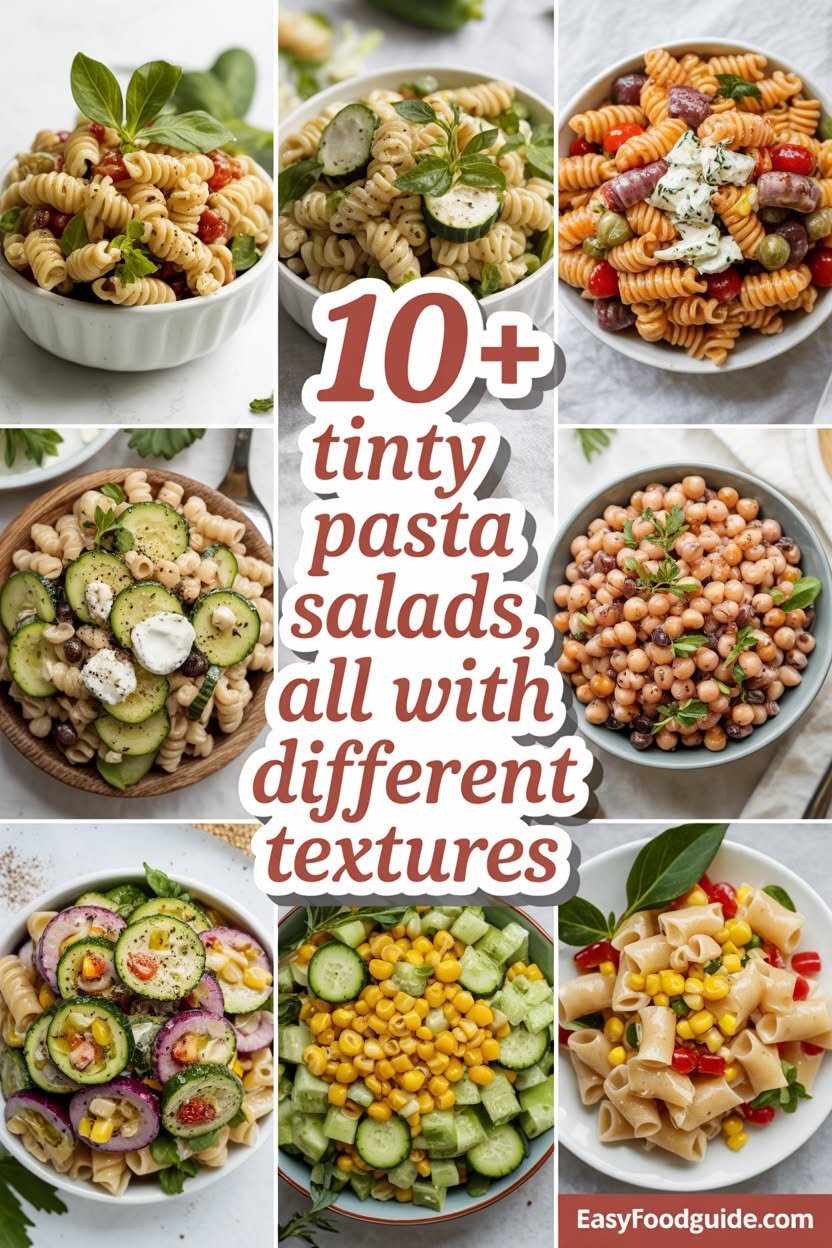 10+ Pasta Salads Using Tiny Pasta Each with Different Texture