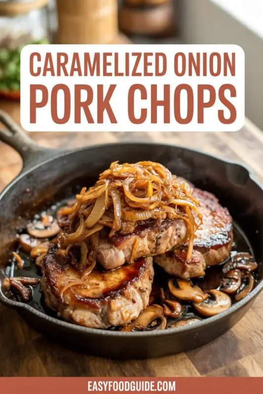 Caramelized onion porkchops