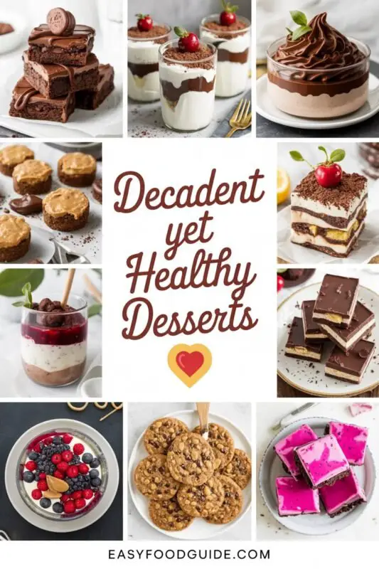 top10+ decadent yet healthy dessert ideas