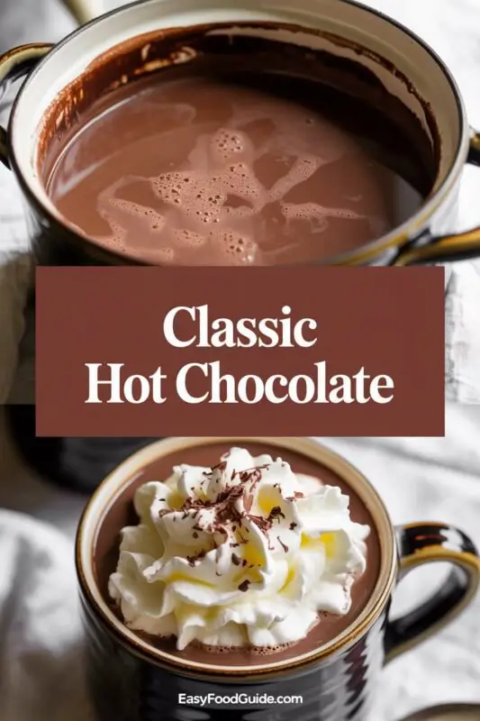 A cozy cup of hot chocolate topped with whipped cream and chocolate shavings on a knitted blanket.