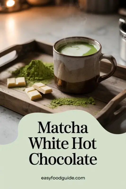 This Matcha White Hot Chocolate is a cozy Japanese drink that combines the earthy flavor of premium matcha powder with the creamy sweetness of white chocolate.