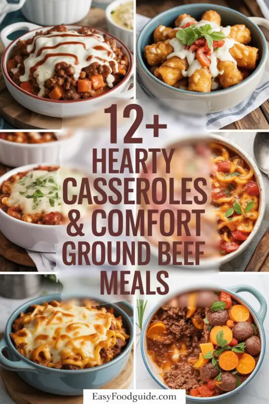 12+ Hearty Ground Beef Casseroles for Family-Friendly Comfort Meals
