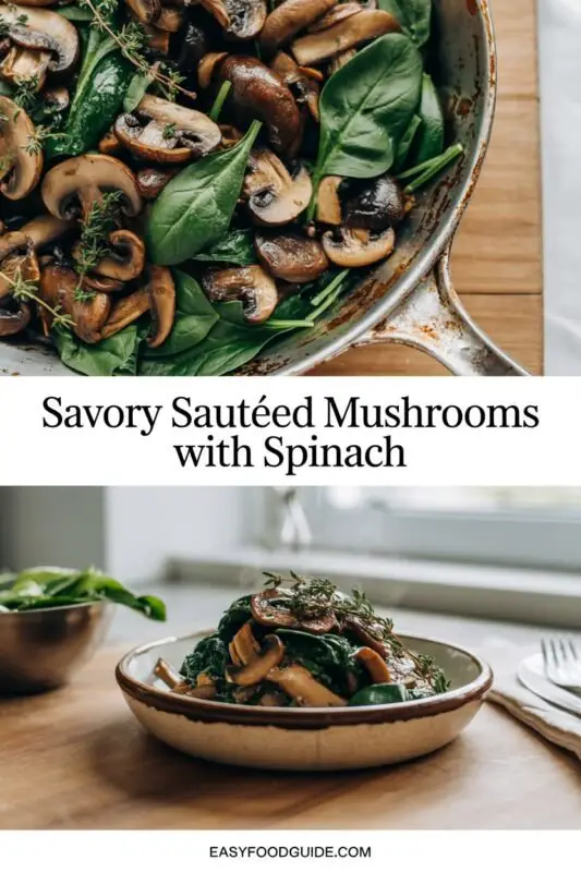 Mushrooms With Spinach