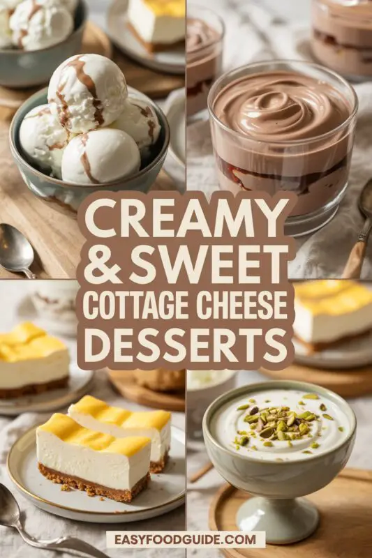 8+ Creamy and Sweet Cottage Cheese Dessert Recipes