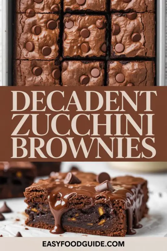 These Decadent Zucchini Brownies are the ultimate fudgy chocolate treat that proves desserts can be both indulgent and wholesome.