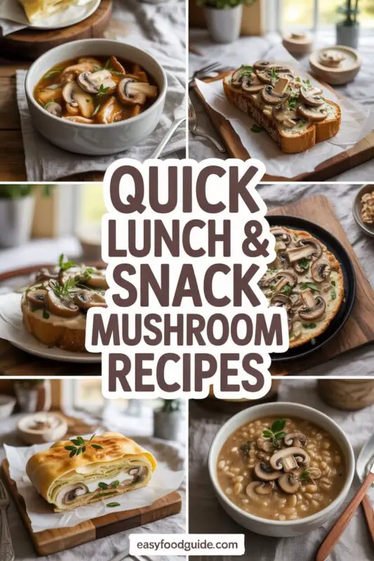 14+ Quick and Delicious Mushroom Recipes for Lunch and Snacks