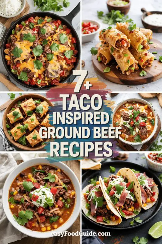 7+ Taco Inspired Ground Beef Recipes