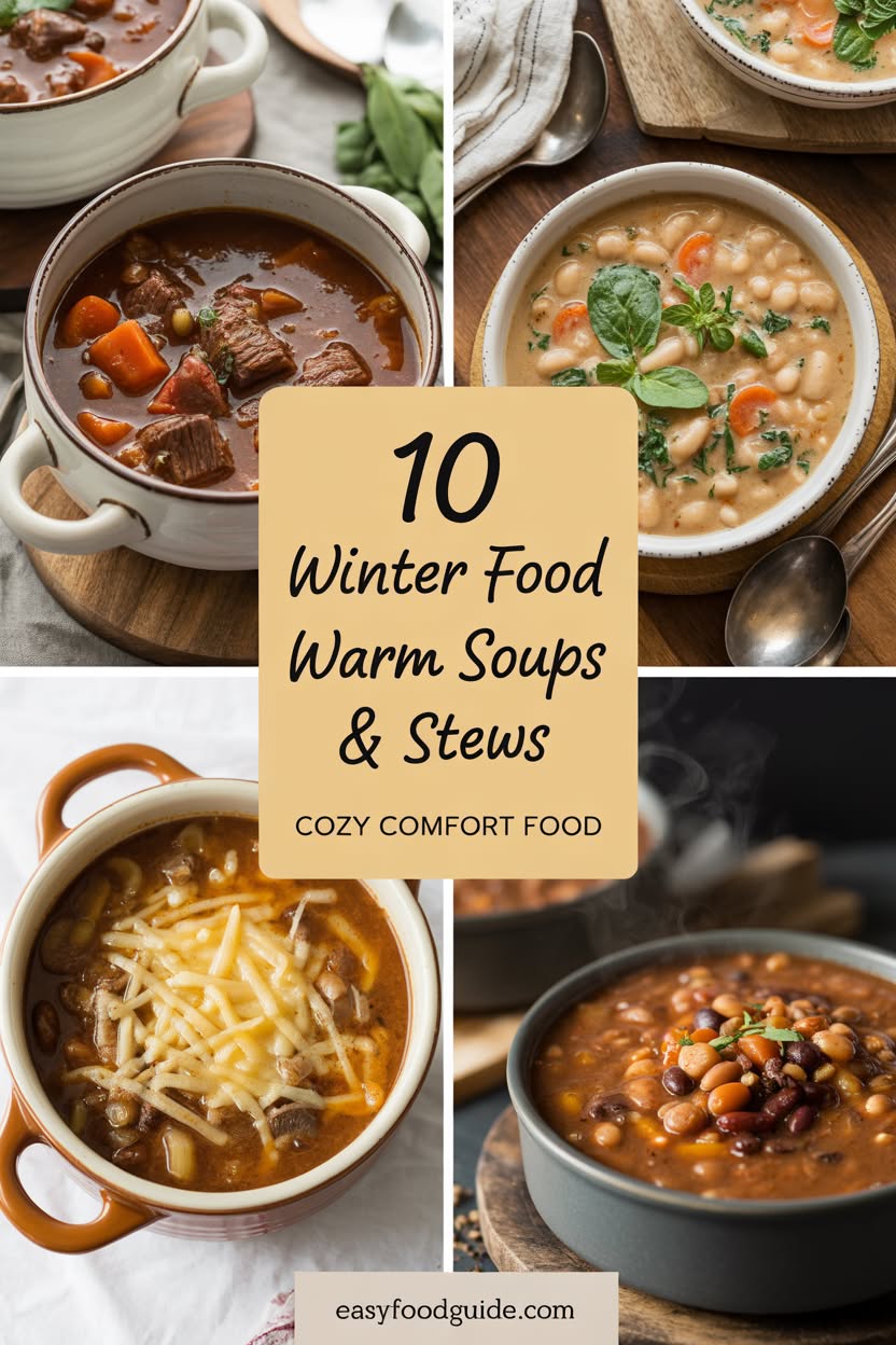 10 Winter Food Warm Soups & Stews Cozy Comfort Food