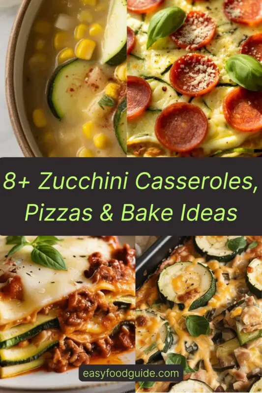 8+ Zucchini Casseroles, Pizzas & Bake Recipe Ideas