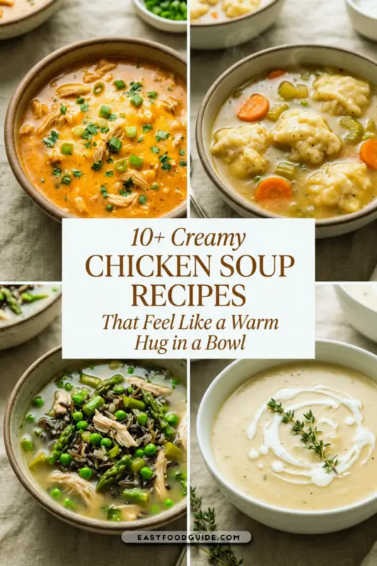 10 Plus Creamy Chicken Soup Recipes That Feel Like a Warm Hug in a Bowl