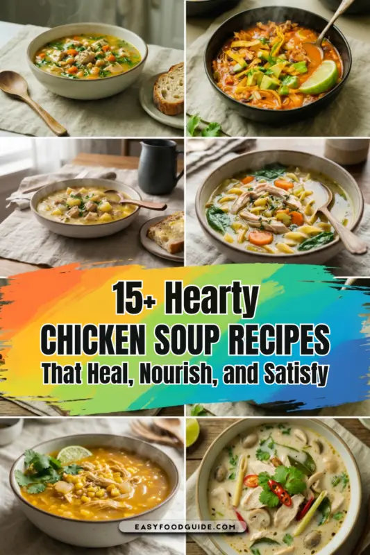 15 plus Hearty Chicken Soup Recipes That Heal, Nourish, and Satisfy