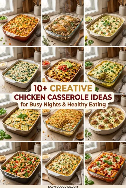 10 Plus Creative Chicken Casserole Ideas for Busy Nights & Healthy Eating