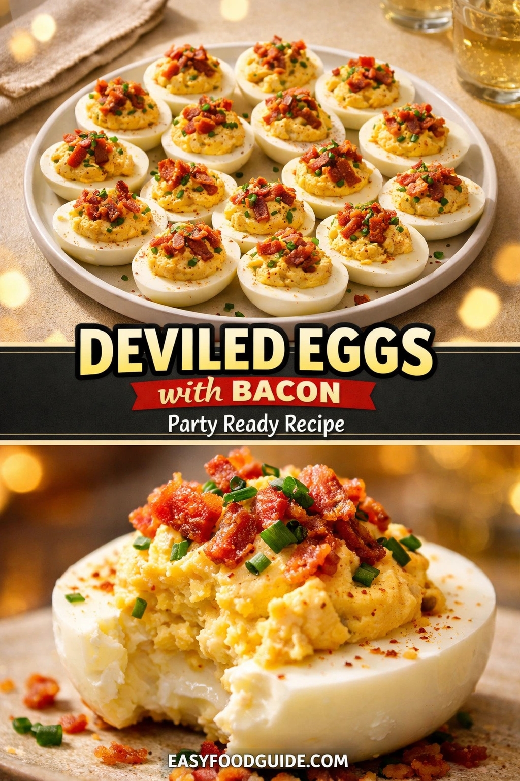 Deviled Eggs with Bacon - Easy Food Guide