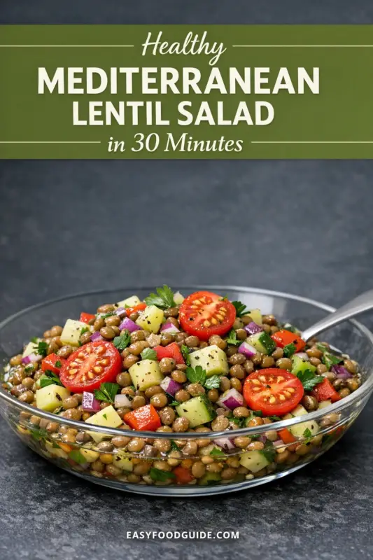 A vertical image graphic for 'Quick KETO SAUSAGE & CAULIFLOWER Sheet Pan Dinner'. The top is a close-up of plated roasted kielbasa, cauliflower, and red bell peppers. A center black banner displays the recipe name and 'EASYFOODGUIDE.COM'. The bottom section shows a steaming metal sheet pan filled with the same freshly-roasted meal on a wooden table.