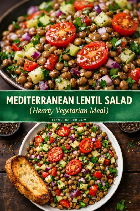 A composite graphic promoting a keto recipe for stuffed bell peppers. The top and bottom sections feature photos of red, yellow, and green bell peppers stuffed with low-carb beef, topped with golden, melted cheese and parsley, in a metal pan and on a rustic wooden board. The central text banner reads: 'Hearty KETO STUFFED BELL PEPPERS (Low Carb Beef)', with the website 'EASYFOODGUIDE.COM' below. Bowls of cauliflower rice and red pepper flakes are visible.